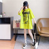 美人度アップ 切り替え ファッション プリント Tシャツ カットソー＜U-3399＞