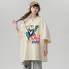 売り切れ必至 プリント ファッション 4色選択 半袖Tシャツ＜U-8594＞