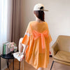 新商品 プリント ファッション ゆったり 全4色 半袖 Tシャツ＜U-11493＞