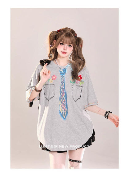 定番シンプル 絶対流行 今季マストバイ 早い者勝ち カジュアル 2色選択 Tシャツ<U-11664>