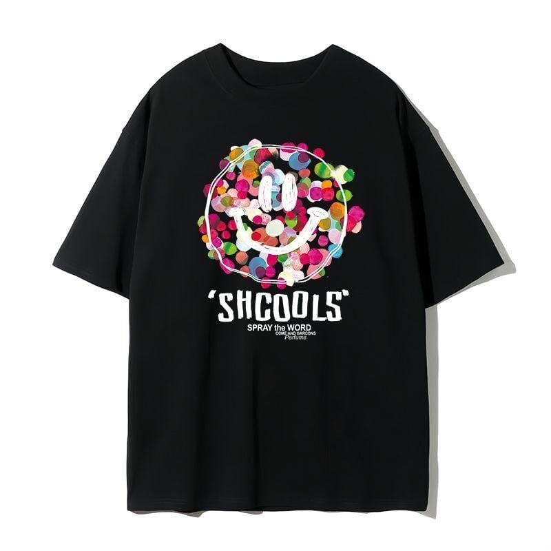 話題沸騰中 スマイリー カジュアル 半袖 Tシャツ <U-8651>