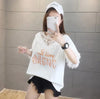 エレガントなレースステッチ半袖Tシャツ<U-3030>