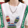 着心地抜群 プリント 女性力を高める Tシャツ カットソー＜U-3264＞