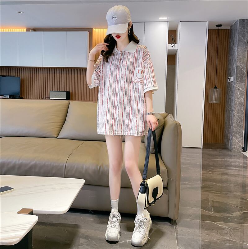 絶対流行 プリント カジュアル ゆったりトップス 半袖Tシャツ 全2色＜U-8314＞
