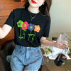 個性的なデザイン プリント 一目惚れ Tシャツ カットソー＜U-3273＞
