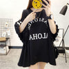 絶対欲しい ゆったり デザイン性抜群 ダブルプリント 2色半袖Tシャツ＜U-9087＞