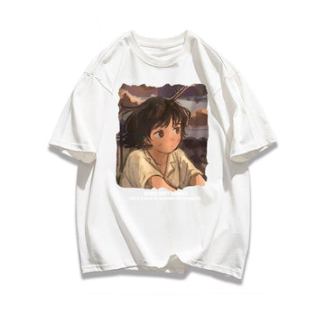 都市ファッショ デザイン オシャレ カジュアル プリント全5色 半袖Tシャツ<U-9258>