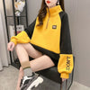 【裏起毛】切り替えハイネックトレーナー全3色厚手スウェット<U-4722>