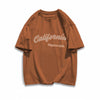 早い者勝ち カジュアル ファッション感満々 ダブルプリント 全5色 半袖Tシャツ<U-9271>