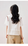 話題沸騰中 一目惚れ 個性的なデザイン レイヤード風 Tシャツ カットソー＜U-8331＞