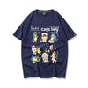 超人気 軽くて涼しくて可愛い！デザイン性抜群 カジュアル プリント全6色 半袖Tシャツ<U-9319>
