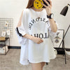 絶対欲しい ゆったり デザイン性抜群 ダブルプリント 2色半袖Tシャツ＜U-9087＞