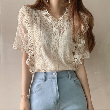 美人度アップ プリント ファッション ゆったり 全4色 半袖 Tシャツ＜U-11784＞