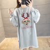 お勧め ロングスウェット グラフィックロゴ 全3色ワンピース＜U-4824＞