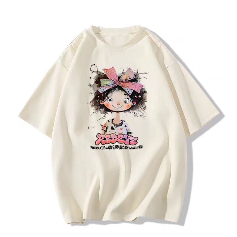 超人気 キュート カジュアル 全3色 半袖 Tシャツ <U-8670>