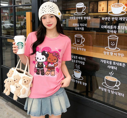 売れ筋 カジュアル プリント Tシャツ U-13472