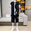 男女兼用 人気 カジュアル Tシャツ & ショーツ セットアップ U-80076