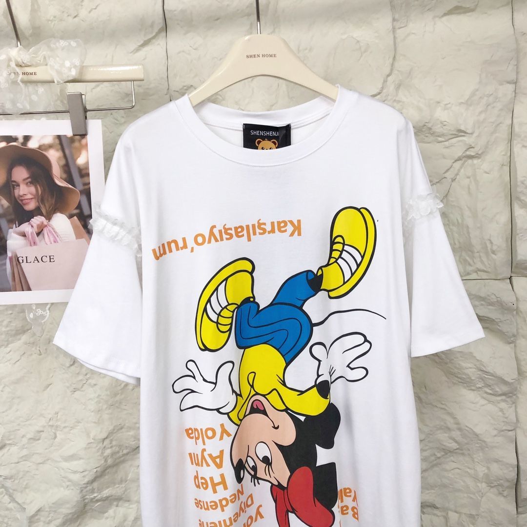 人気トレンド 新作 カジュアル プリント Tシャツ U-13475