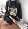 話題沸騰中 ゆったり カジュアル プリント 2色半袖Tシャツ＜U-8161＞