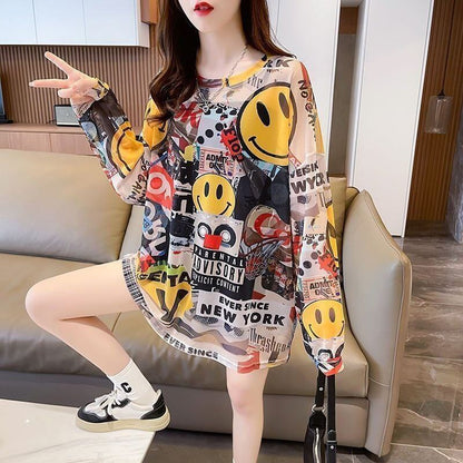 【半額セール！】 大人可愛い 売り切れ必至 元気いっぱい チュール 花柄 Tシャツ<U-4929>