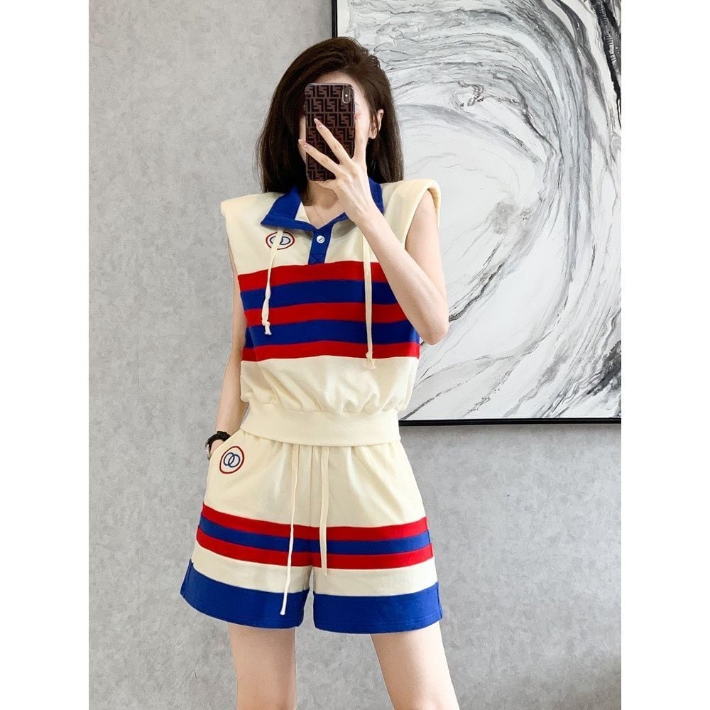 大活躍 シンプル ファッション 上品 ブラウスⅹパンツセット<U-6624>