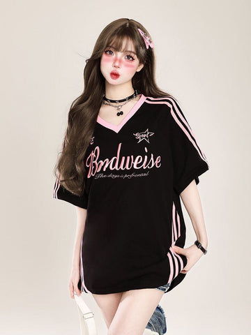 大好評 好感度UP 海外トレンド カジュアル 全3色 半袖 Tシャツ ＜U-11107＞