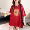 着心地抜群 切り替え 女性力を高める プリント Tシャツ カットソー＜U-3592＞