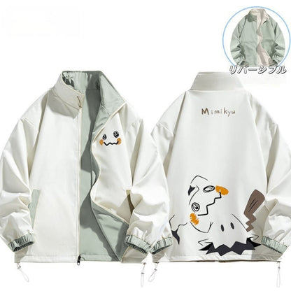 【🔥半額 春限定】キュート 着瘦せ カジュアル  撥水加工 全3色 リバーシブル 男女兼用 マウンテンパーカーU-12971