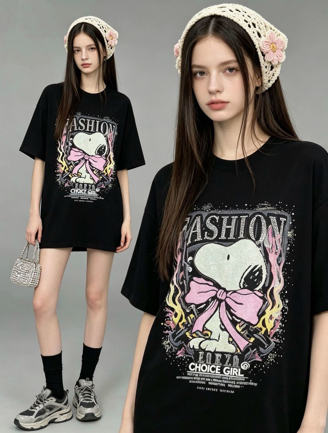 早い者勝ち カジュアル プリント Tシャツ U-13473