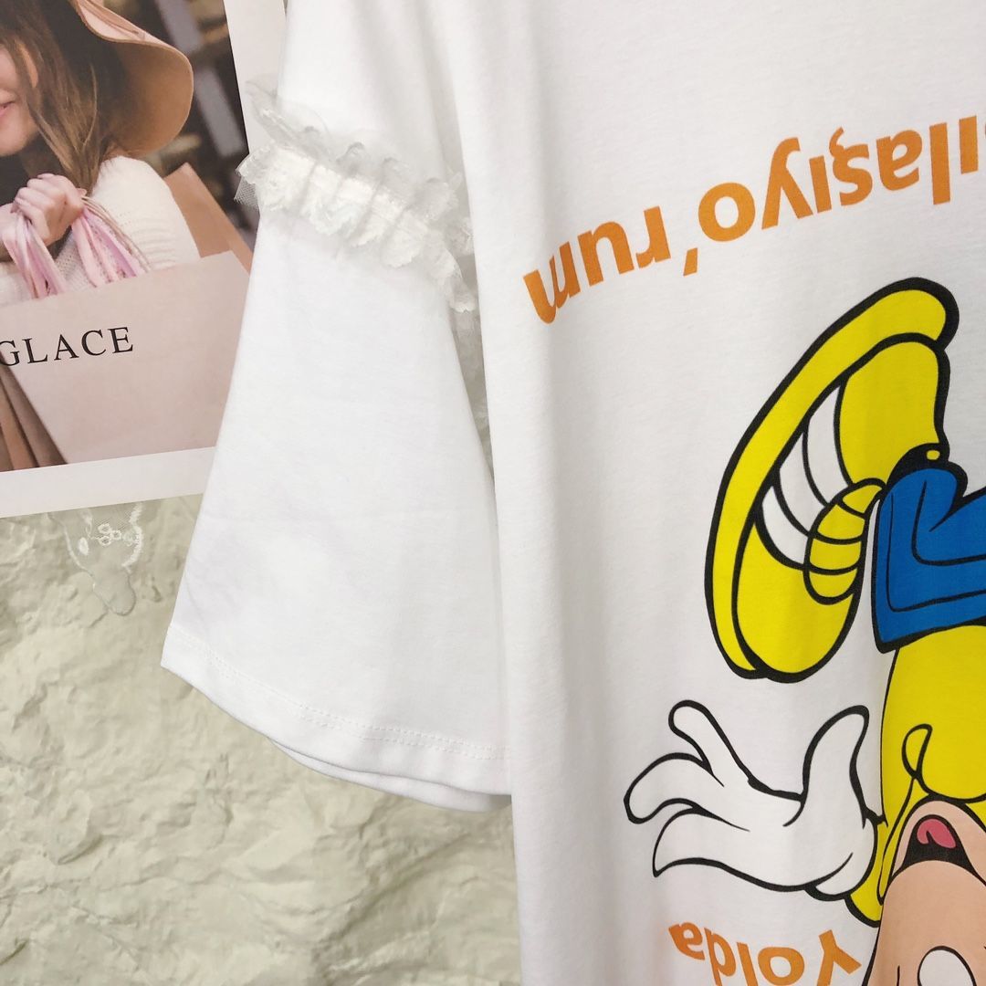 人気トレンド 新作 カジュアル プリント Tシャツ U-13475