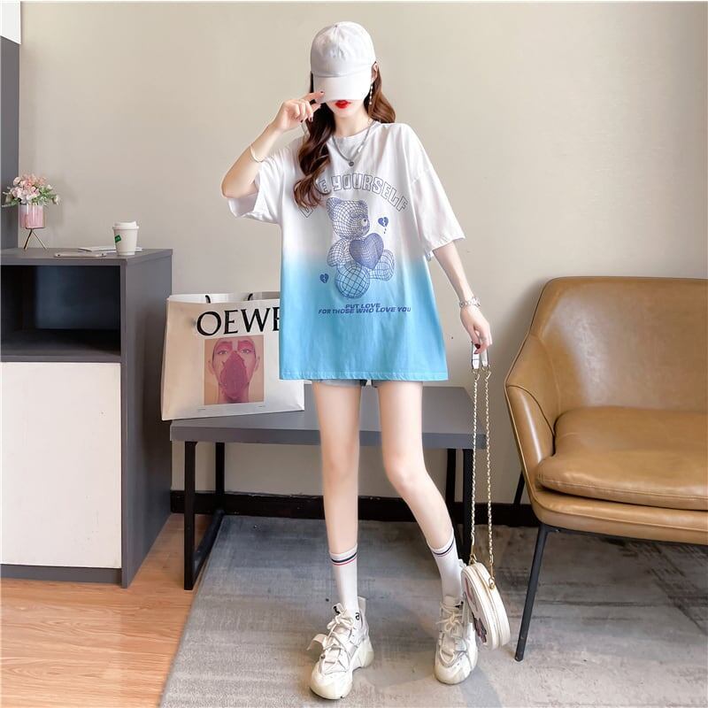 好感度満載 3色選択可 着心地抜群 グラデーション Tシャツ カットソー＜U-3225＞