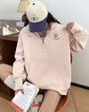 定番シンプル  いちごロゴ パーカ全4色トップス<U-4791>