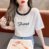 着心地抜群 切り替え カジュアル プリント Tシャツ カットソー＜U-3562＞