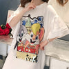 スタイリッシュ プリント 一目惚れ Tシャツ カットソー ワンピース＜U-3440＞