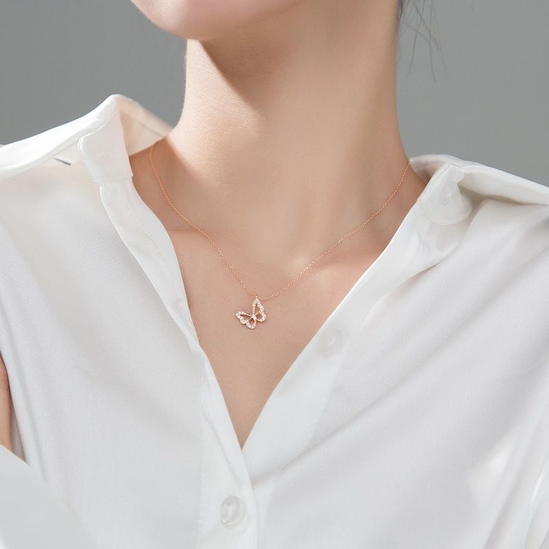 定番シンプル 美感いっぱい 清純甘くて女子力UP 2色 ネックレス アクセサリーU-12752