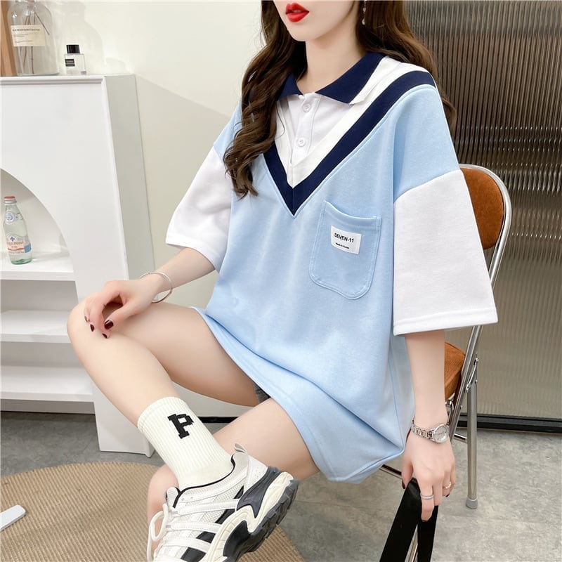 着心地抜群 切り替え 女性力を高める Tシャツ カットソー＜U-3299＞