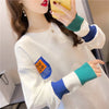 美人度アップ 切り替え ファッション プリント Tシャツ カットソー＜U-3668＞