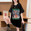 【半額！期間限定！！】話題沸騰中 カジュアル アバンギャルド プリント 3色選択 半袖Tシャツ＜U-8581＞