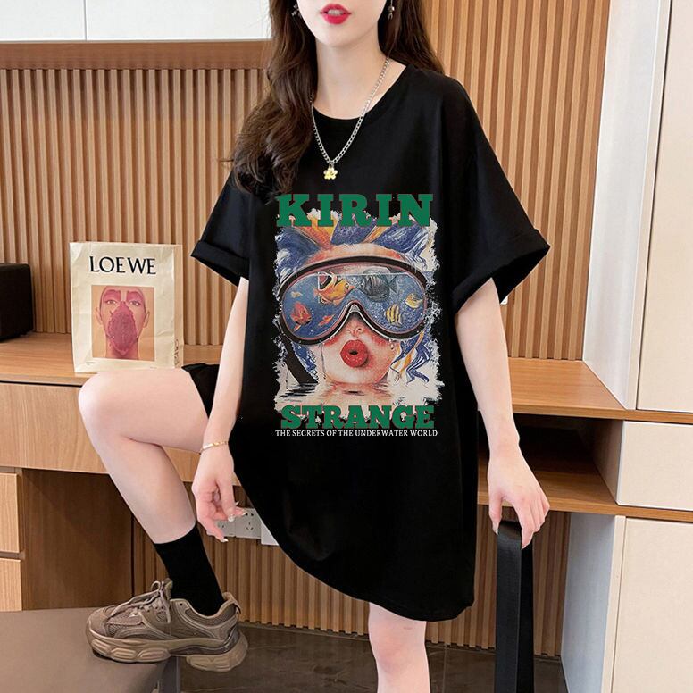【半額！期間限定！！】話題沸騰中 カジュアル アバンギャルド プリント 3色選択 半袖Tシャツ＜U-8581＞