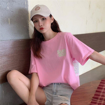 個性的なデザイン 3色選択可 バックで綺麗 Tシャツ カットソー＜U-3023＞