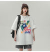 売り切れ必至 プリント ファッション 4色選択 半袖Tシャツ＜U-8594＞