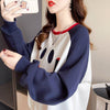 秋の新作スマイル長袖Tシャツトップス<U-5028>