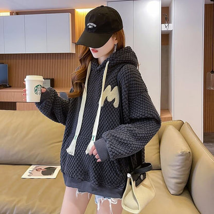 女子マスト 裏起毛 憧れ パーカー<U-3931>