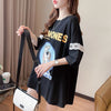 新商品 プリント ファッション ゆったり 全4色 半袖 Tシャツ＜U-11493＞