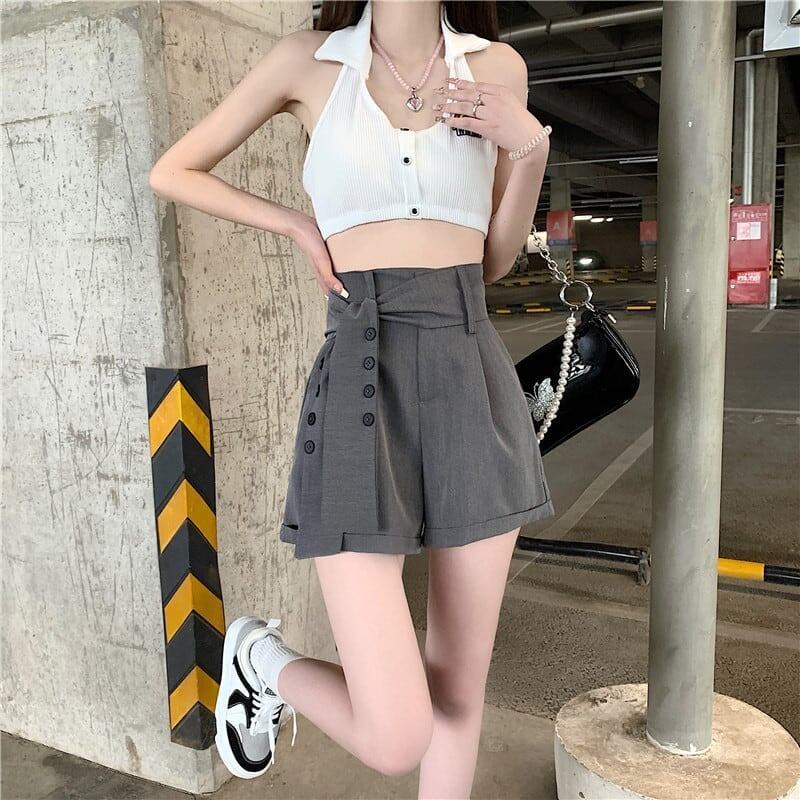 美感いっぱい ハイウエスト 着心地抜群 パンツ ボトムス＜U-3360＞