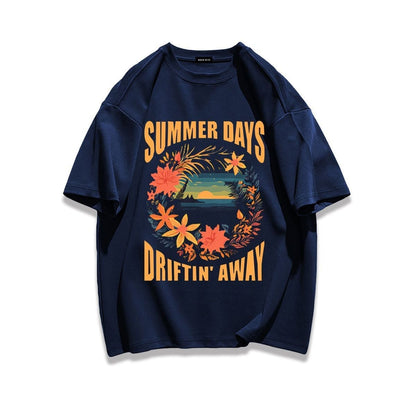 柔らかな肌触りで着心地も楽ちん アバンギャルド カジュアル プリント 全7色 半袖 Tシャツ <U-9263>