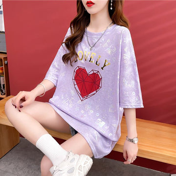 話題沸騰中 ファッション 個性派 プリント 全3色 半袖Tシャツ<U-8508>