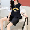 美人度アップ 切り替え チャーミング Tシャツ＋ショートパンツ セットアップ＜U-3615＞