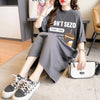 快適 ラウンドネック カジュアル 半袖 Tシャツ ワンピース＜U-8634＞