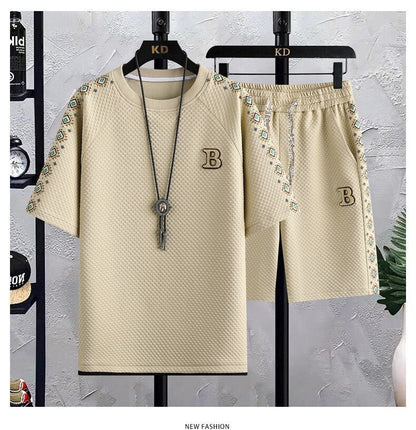 男女兼用 新作 半袖 カジュアル Tシャツ & ショーツ セットアップ U-80006